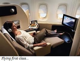 First class flights are among the best places to meet women